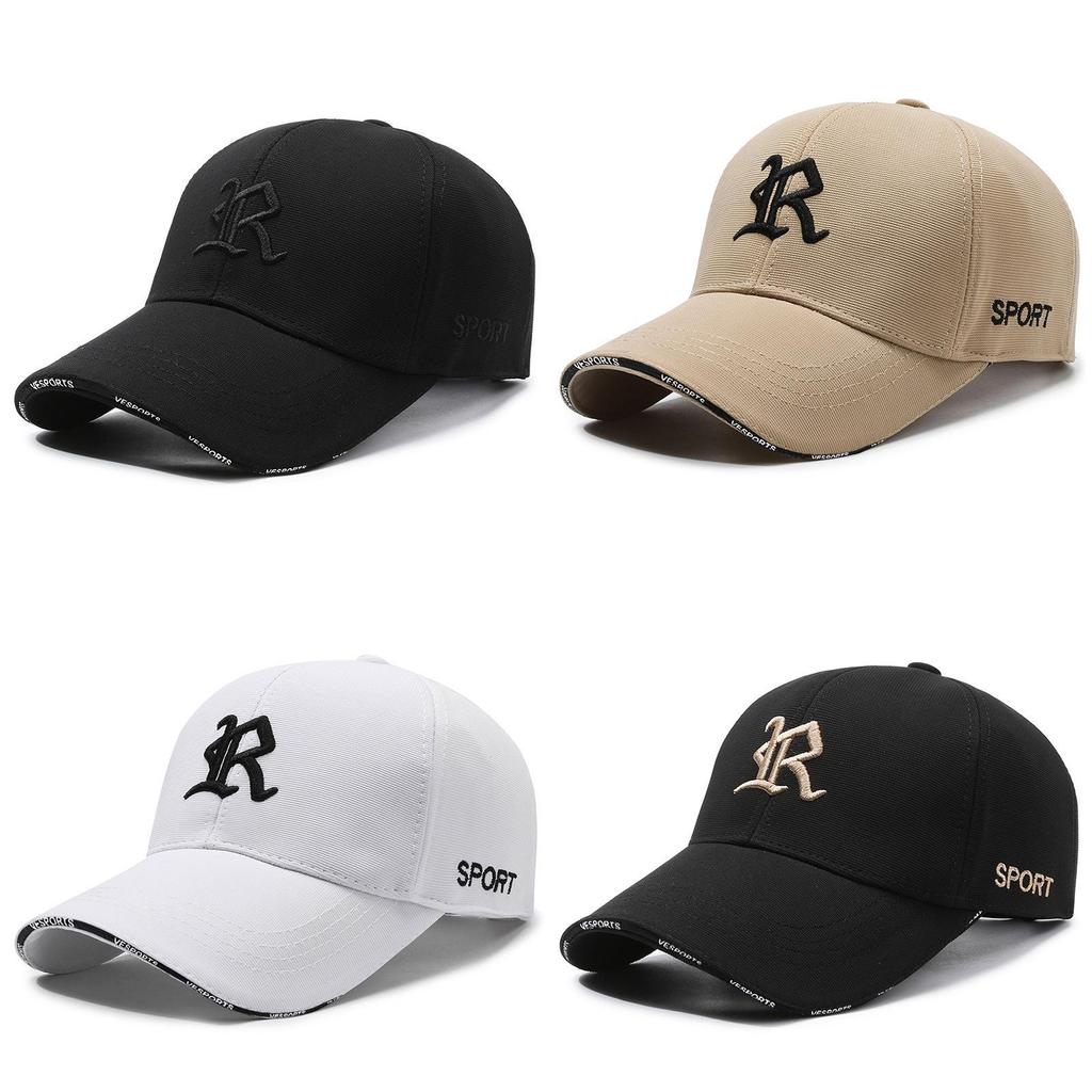 Spring Embroidered R Letter Baseball Cap With Adjustable Fit For Casual Men Women