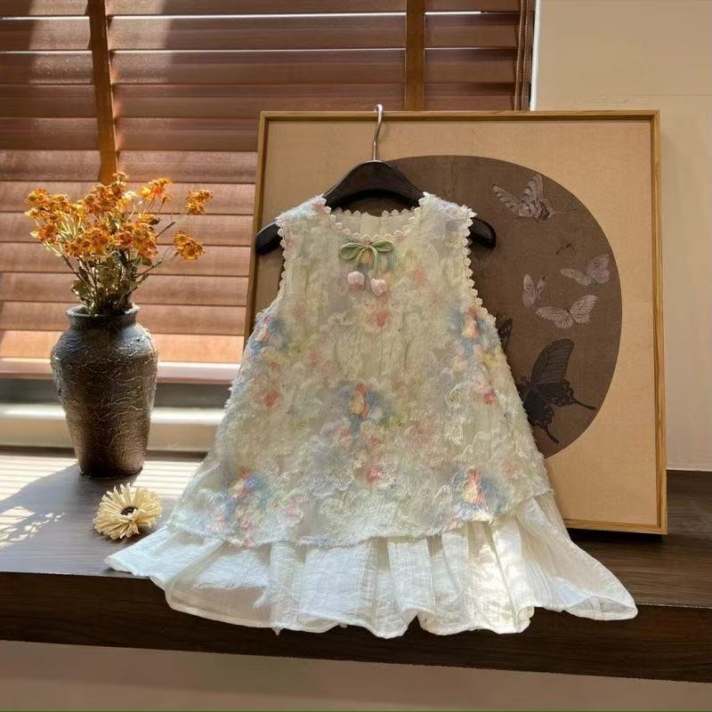 Hanfu Girls Summer New Antique High-end Super Fairy Dress Girls Elegant Performance Clothes