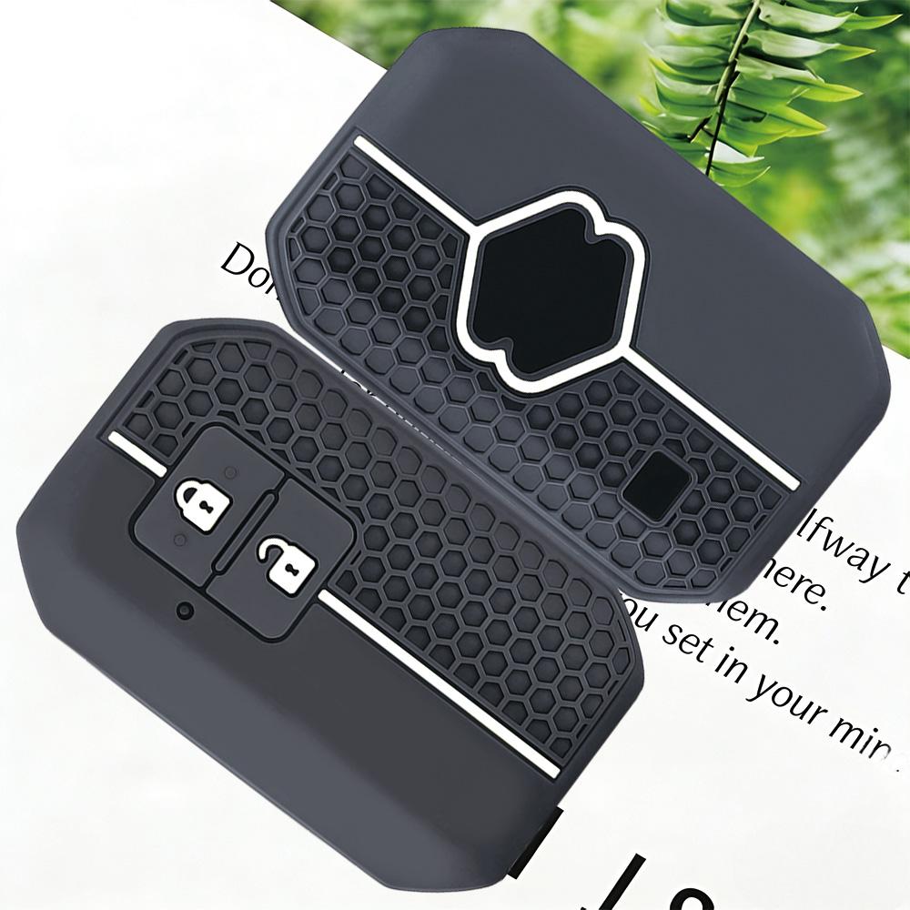 2 Buttons Silicone Car Key Case Cover For Suzuki Swift Wagon R Jimny Sierra Spacia Ertiga Auto Key Fob Shell Protect Accessories