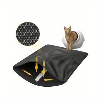 1pc Double Layers Anti-Slip And Waterproof Cat Litter Pad For Pet Cleaning