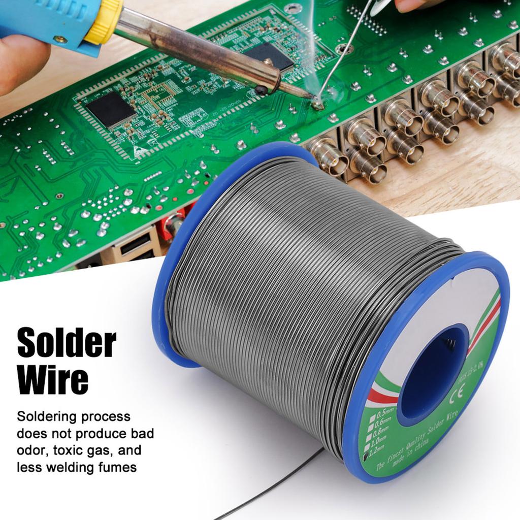 Electric Iron 1.0 1.2mm 40percent  Tin Solder Wire Roll Soldering Reel for Electronic Products(1.2mm)