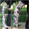 1 Pair Tattoo Arm Sleeves Men Driving Crane Motorcycle Cooling Ultra-Thin UV Protection Breathable Fishing Cycling Arm Sleeves