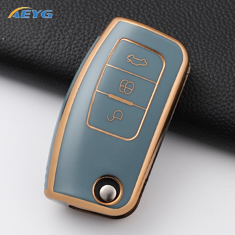 Car Key Case Cover for Ford Focus 2 MK2 Fiesta Mondeo Galaxy Ecosport Kuga Escape Falcon B-Max C-Max Keychain Accessories