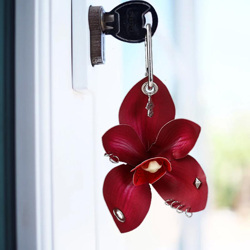 Women Girls Handicrafts Chic Alloy Flower Art Artificial Flower Decorative Simulated Orchid Gift 5 Colors