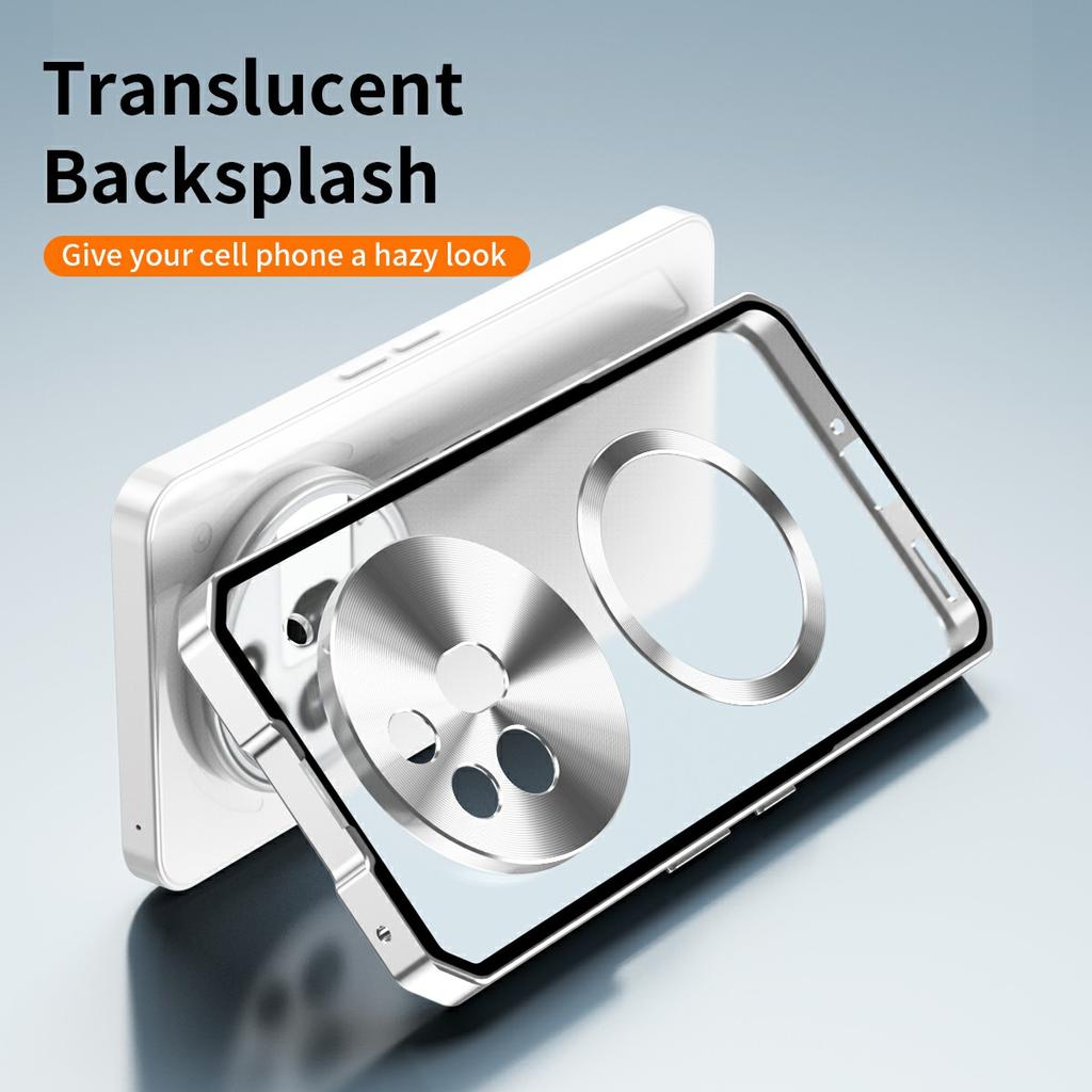 For Nothing Phone (3a) Pro Case Compatible with MagSafe Hard PC Metal Frame Frosted Phone Back Cover