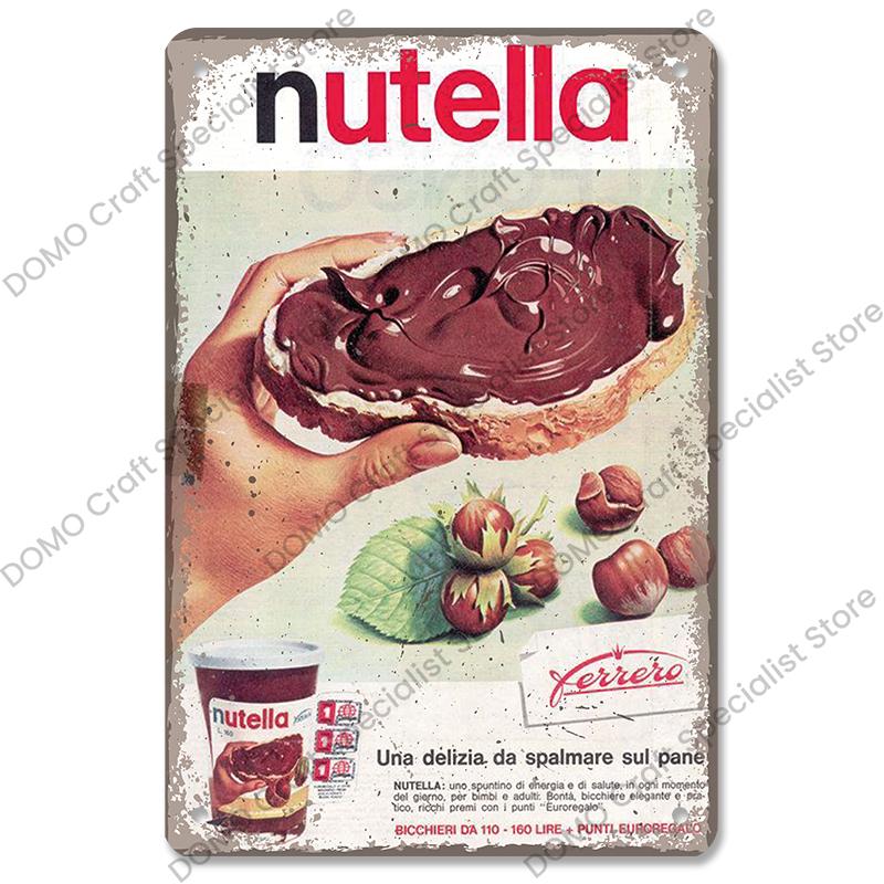 Chocolate Metal Plaque Vintage Delicious Chocolate Bar Cake Metal Tin Signs Retro Wall Decor Coffee Shop Dessert House Bakery