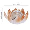 Solar Powered Amber Yard Light Cracked Glass Decorative Lamp Flower Garden Lamp For Outdoor