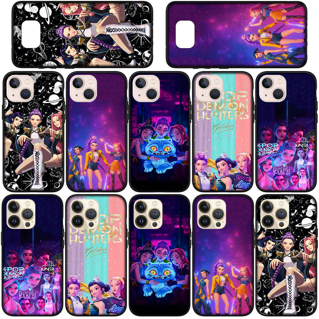 Capa de Celular para iPhone 17 16 15 Xiaomi Poco F8 F7 X7 X6 M8 C85 C75 C71 Redmi Note 14 13 11 12 Pro Max A4 14C 13C 15C Zoey KPop Demon Mira Rumi Hunter X