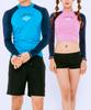 Dangun Raglan Colorblock Long Sleeve Rash Guard