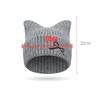 Winter Bow Cat Ear Knitted Wool Hat Women's Warm Ear Protection Hat