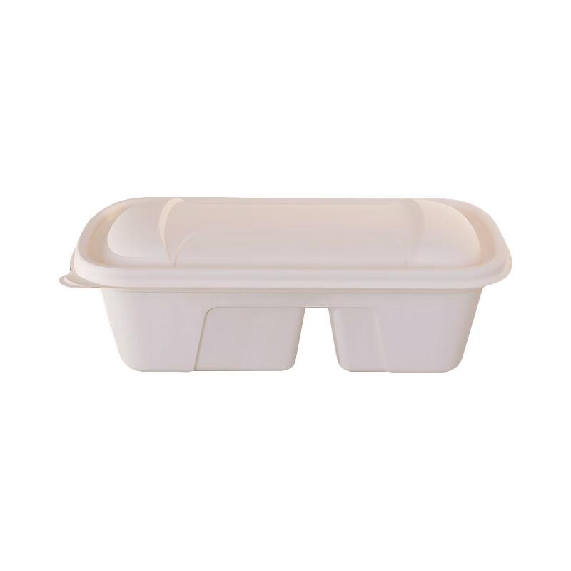 Degradable Corn Starch 2-Compartment Meal Box