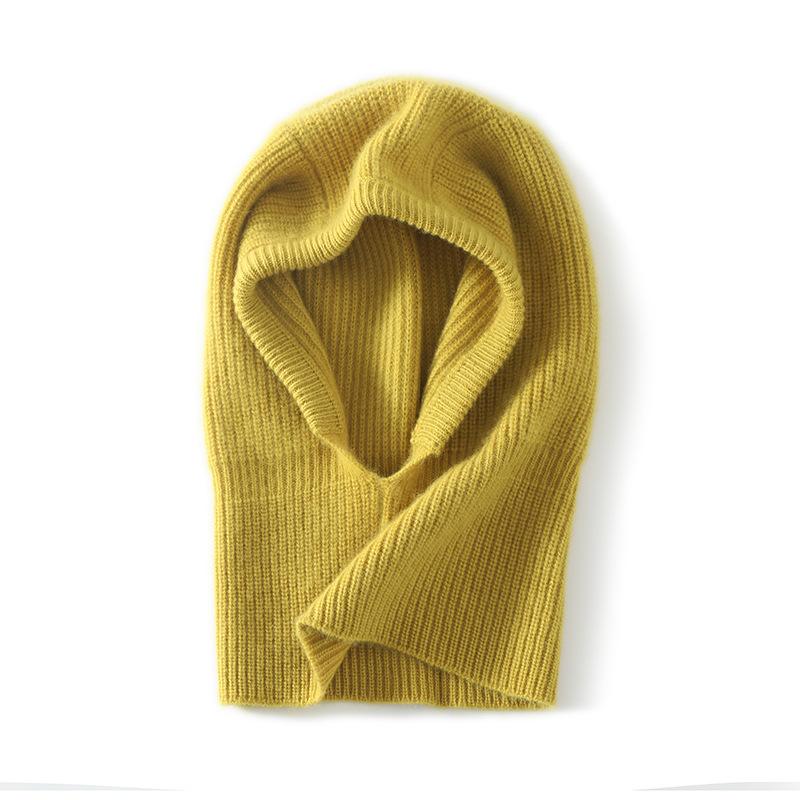 Autumn and Winter Multi-functional Hat Women's Scarf Integrated Hat with Neck and Neck Cover To Keep Warm and Fashionable Wool Hooded