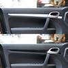 6Pcs Interior Door Panel Cover Carbon Fiber Strip Trim For Porsche Cayenne 03-10