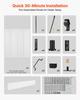 Bifold Barn Door, 1829 x 2134 mm, MDF Bi-Fold Sliding Closet Doors, Hardware Kit Included, H-Frame Space-Saving Design, Pre-Assembled Panels for