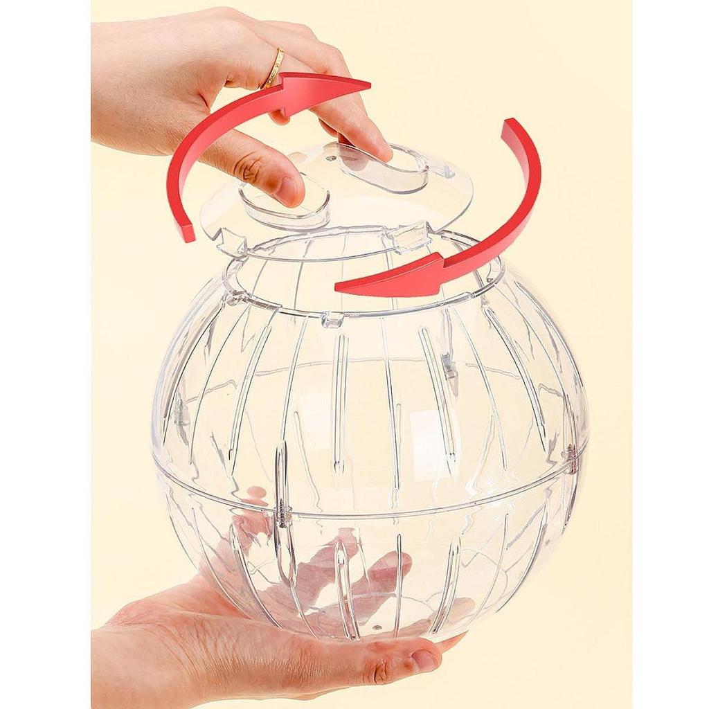 Hamster Exercise Ball, Running Wheel, Stylish, Fun, Transparent Reduces Boredom, Interactive Play