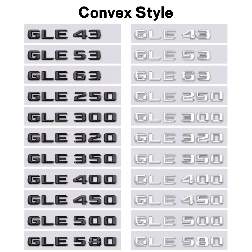 GLE43 53 63 GLE250 300 320 350 400 GLE450 500 580 pegatina de coche con letras para clase GLE modificación etiqueta de maletero trasero