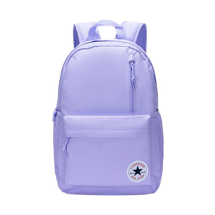 Converse Casual Sports Versatile Fashion Polyester Backpack Unisex Backpack Soft-Mist-Purple CV2613239GS-001 Soft Matte Purple