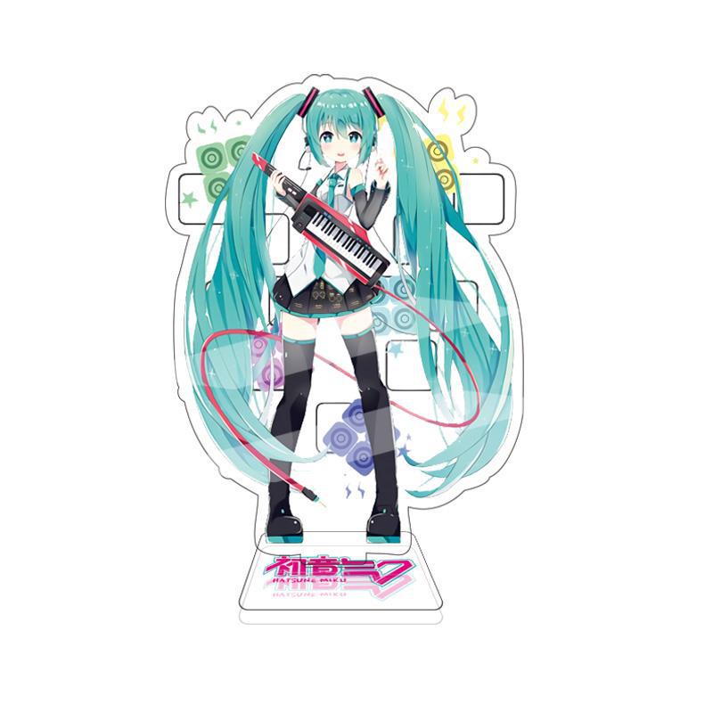 15CM New Anime Hatsune Miku Princess Acrylic Small Standing Brand Display Virtual Idol Around The Stock Decorative Ornaments