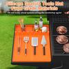Blackstone Silikon Grillwerkzeugmatte, Grillzubehör Seitenablagematte Grillmatte für Grill, Küche, Theke, Spatel Silikonmatte mit Tropfschale
