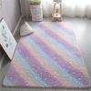 Nordic Style Minimalist Large Carpet Rectangle Floor Mat Non-Slip Rug for Children's Bedroom Living Room Stars Rainbow Design