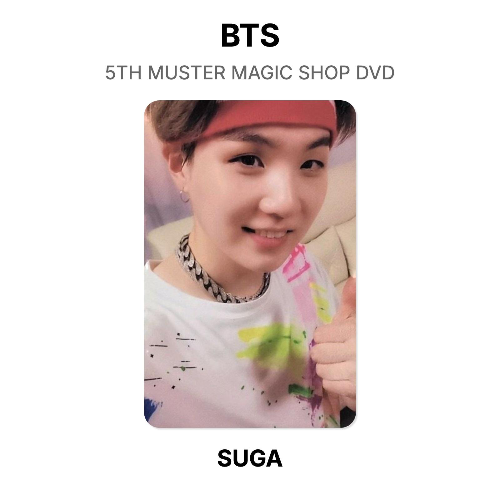 BTS 5TH MUSTER MAGIC SHOP DVD Official Photocard SUGA