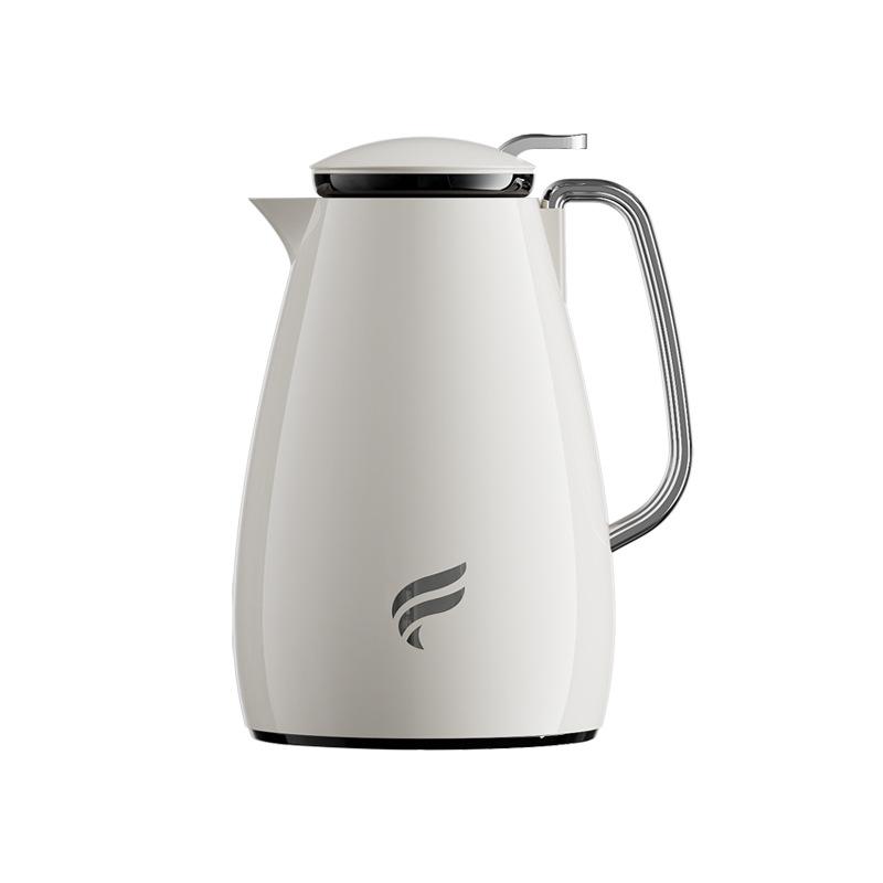 Large Capacity Insulated Thermos Flask - Hot/Cold Water Bottle 1500 ml кремовый/белый