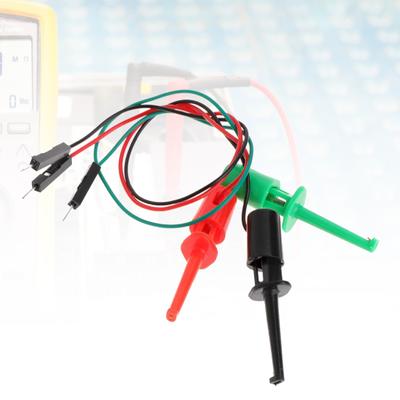 3 Adet Transistör Test Cihazları Kanca Kanca Tipi Test Klipleri Erkek Kafa Elektrik Test Çalışması ile Test Cihazları