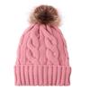 Women S Fleece Lined Pom Pom Knit Hat For Winter