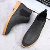 Stivali Chelsea in Pelle alla Moda Scarpe Casual da Uomo Finitura Opaca Stile Britannico Elegante Stivaletto Corto Primavera Autunno alla Moda Taglia 48 Calzature per Adulti