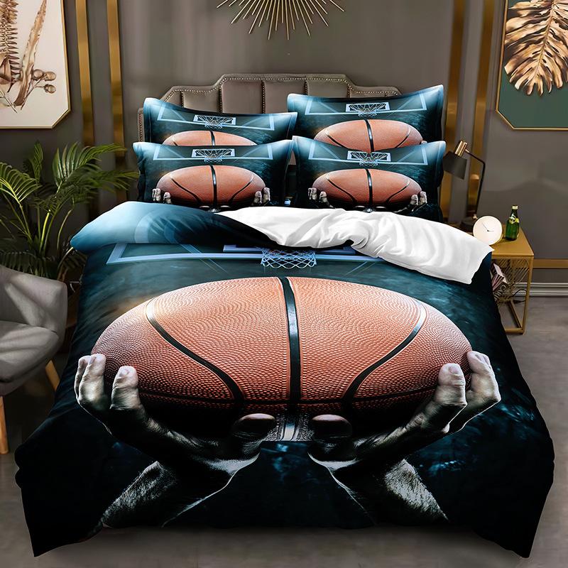 

3D комплект постельного белья для спорта, двуспальная кровать, пододеяльник, наволочки, 2/3 шт., для мальчиков, мужчин, спортсменов, подарки, домашний текстиль Baby 100x135cm