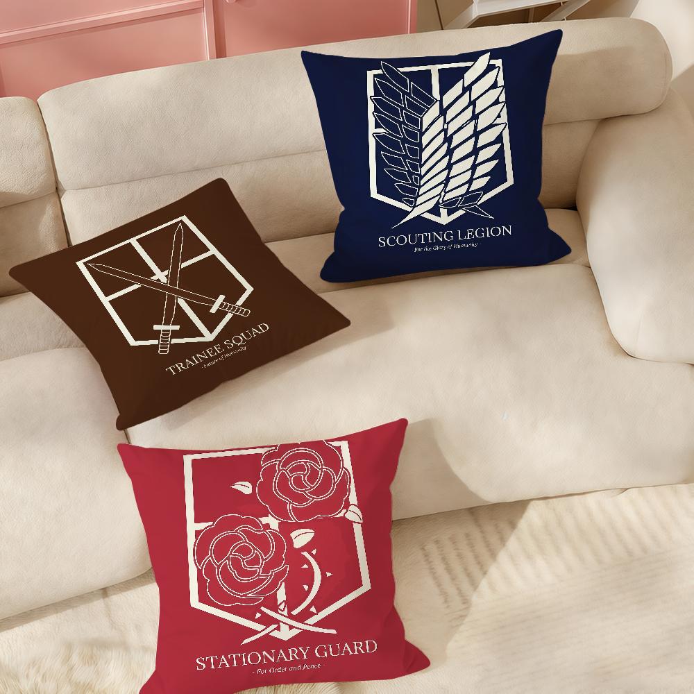 Anime A-attack On Titan Levi Ackerman Pillow Case Applicable Space For Guest Rooms Interiors Cars Office House Decoration