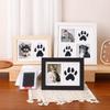 Diy Wooden Baby Pet Paw Print Footprint Handprint Photo Frame No Mess Ink Pad Imprint Kit Memorial  For Newborn And Pet Lover