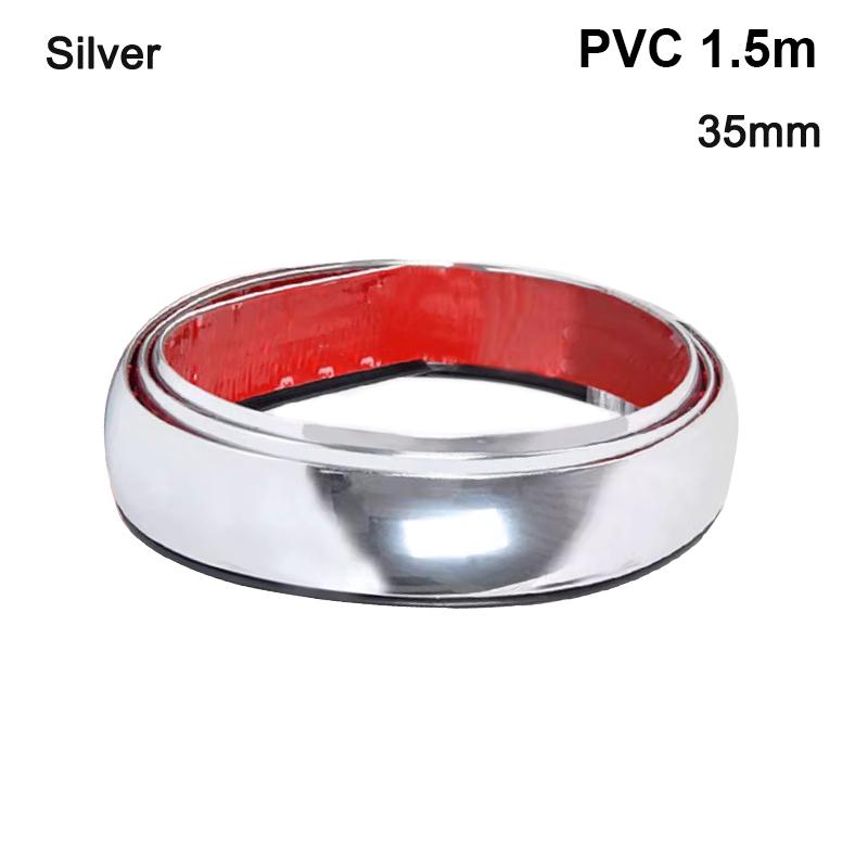 

35/45 мм автомобильное колесо, защитная полоса для бровей, расклешенная полоса для губ, защита от столкновений, накладка на колесную арку, расширители арки, декоративные Chrome Silver 35mm