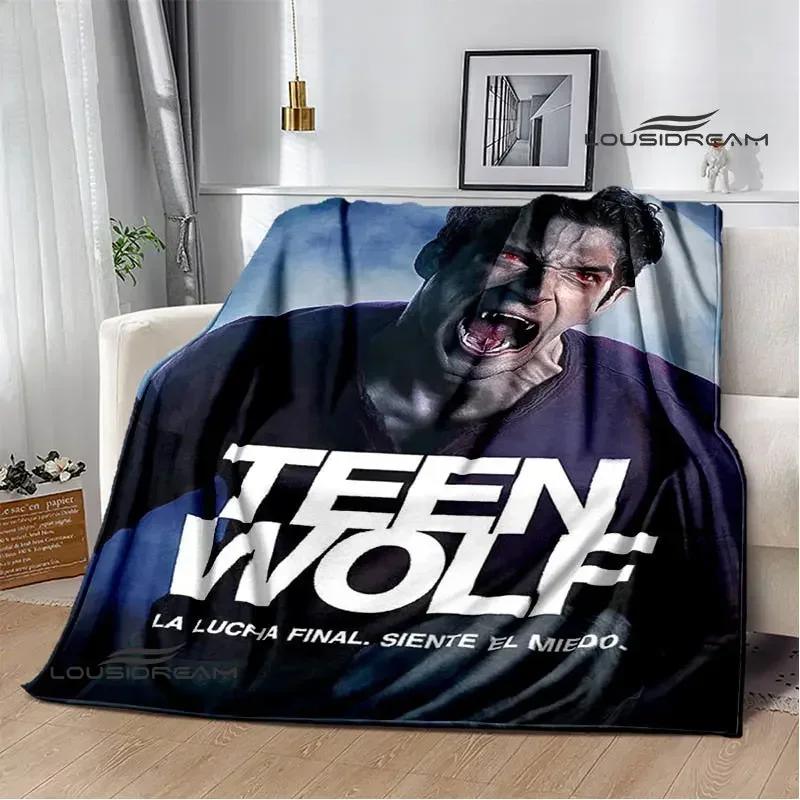 Film Teen Wolf bedruckte Decken Picknickdecke Warme Decke Weich und bequem Decke für Zuhause und Reise Bettwäsche Geburtstagsgeschenk