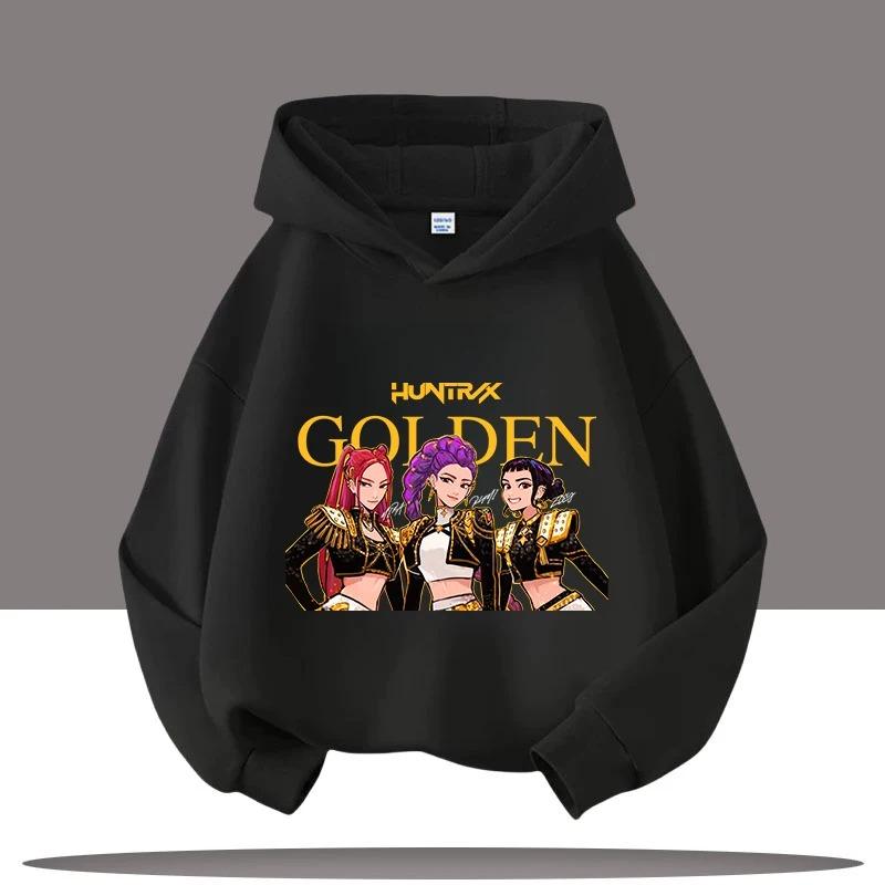 K-pop Demon Hunter Hoodie Girls' Long Sleeve Fashion Printed Hoodie Autumn Casual Pullover