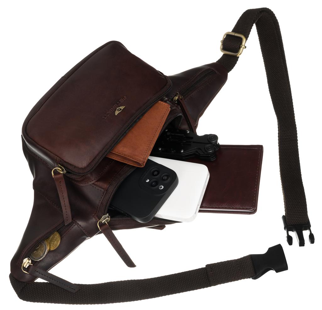 PTN BP001E-OPU-6927 Brown Leather Pouch
