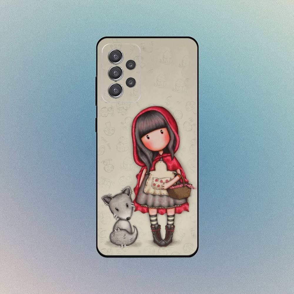 Cute S-Santoro G-Gorjuss Phone Case For Samsung Galaxy S25,S24,S21,S22,S23,S30,With Bracket Cover