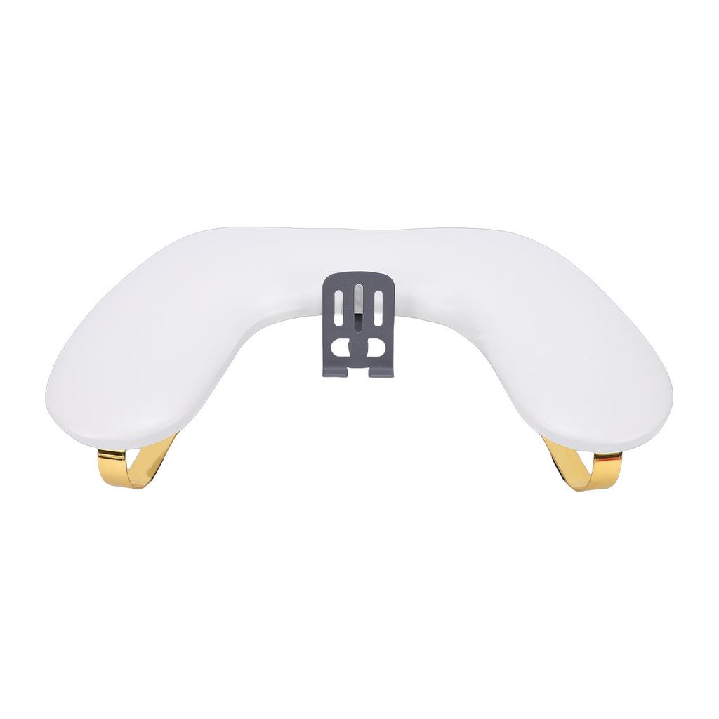 Nail Arm Rest for Nail Tech PU Leather U Shaped Manicure Hand Rest with Phone Holder
