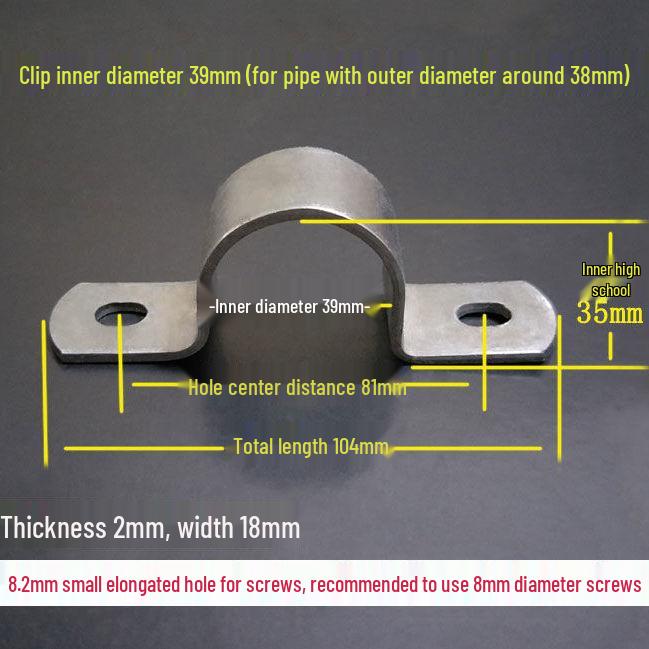Vysoce odolné U-třmeny z pozinkované oceli pro stěnu/podlahu