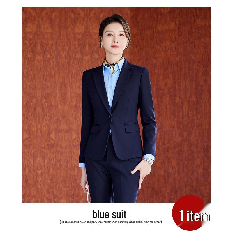 Women's Postal Workwear: New Postal Savings Bank of China Uniform Jacket and Trousers Suit