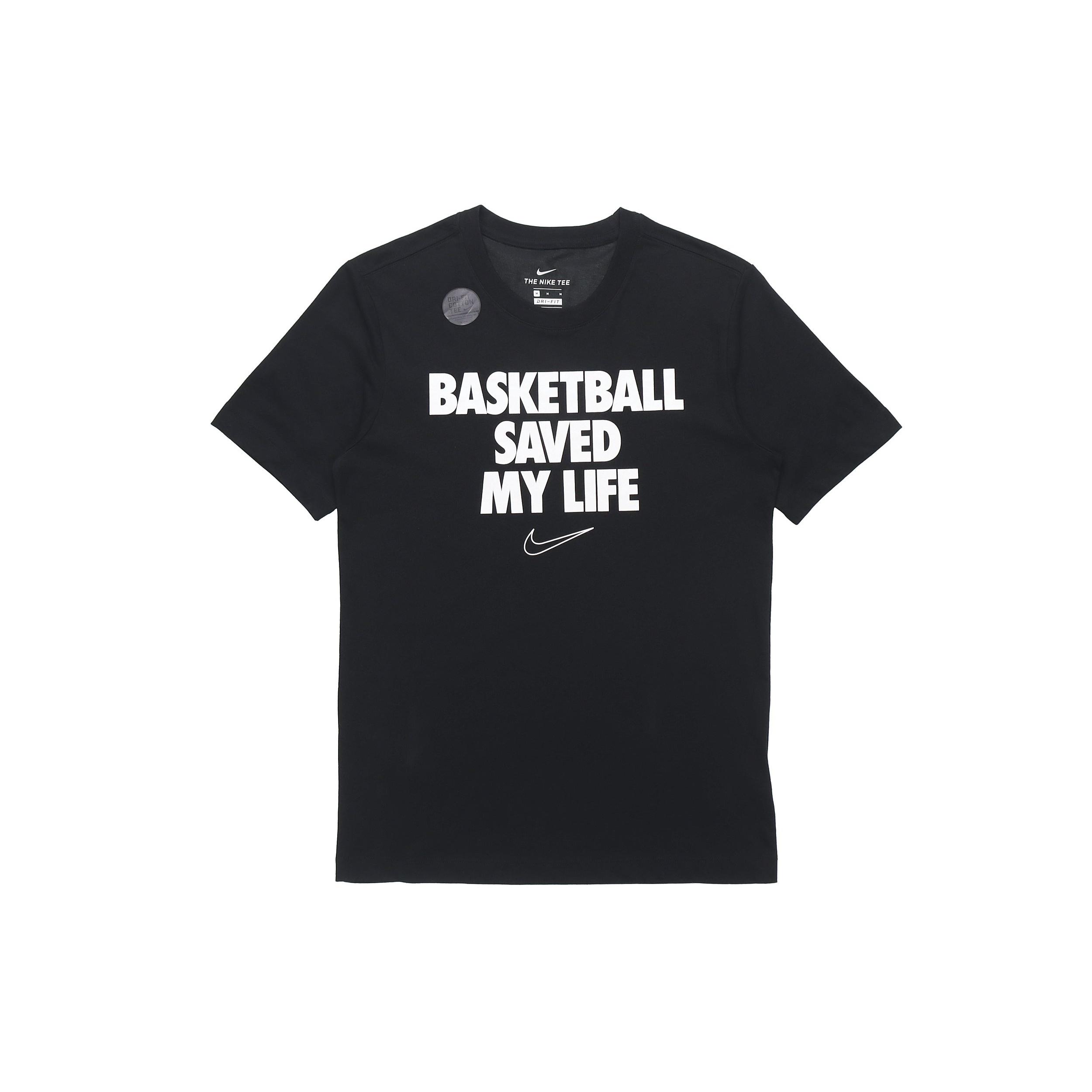 Nike Casual Sports Basketball Round Neck Short Sleeve Black Men s CD1132-010 S