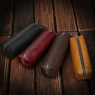 Genuine Cow Leather Men Women Key Bag Small Business Kay Case Women Housekeepers Wholesale Purse Keychain  Keychain Wallet