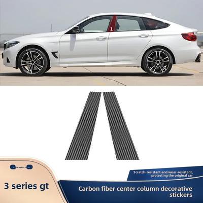 Für BMW 13-19 3er GT F34 Tür-Mittelpfosten Aufkleber Karbonfaser Dekorativer Aufkleber B-Säule Folienaufkleber Modifikation
