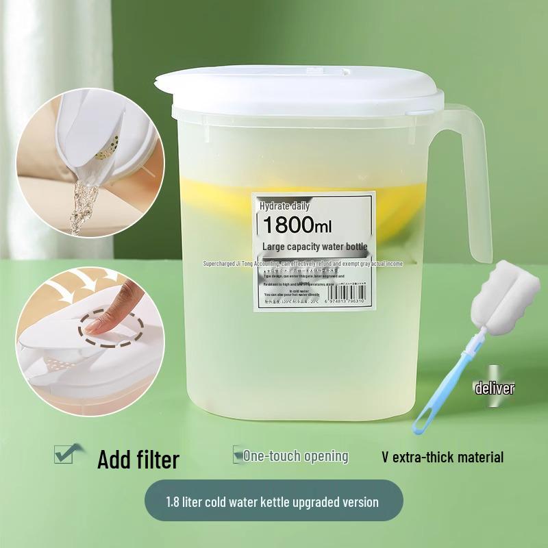 

Японский кувшин для колд брю, устойчивый к высоким температурам - Большой объем для напитков, воды и фруктового чая для хранения