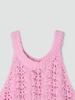 TINKNIT Slub Cotton Halter Knit_Pink