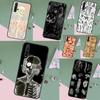 Medical Skeleton Anatomy For Huawei Nova 5T 12s 12i 11i Y90 Y70 Y60 Y61 Y91 Y72 10 9 SE P20 P40 Lite P60 P30 Pro Case