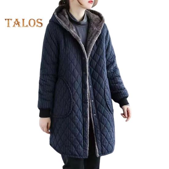 

Женская хлопковая куртка с капюшоном, толстая плюшевая подкладка, длинные рукава, однобортная, с боковыми карманами, ветрозащитная, сохраняет тепло, средняя длина, повседневная одежда для отдыха на природе XL темно-синий