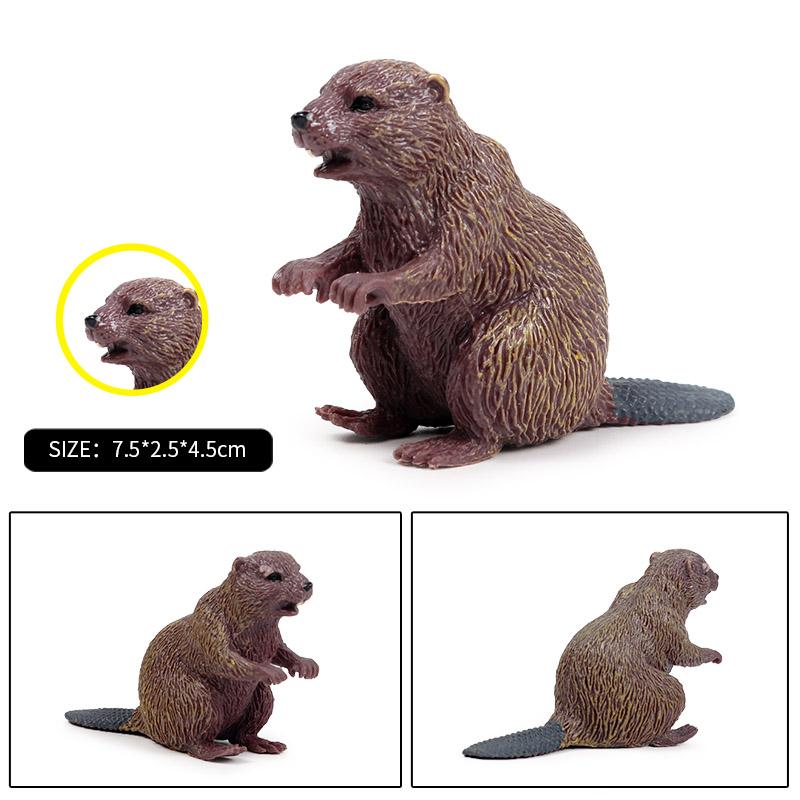 Oenux Waldwildtiere Dachs Dachs Tapirus Indicus Biber Ameisenbär Actionfiguren Modell PVC Sammlung Bildung Kinder Spielzeug