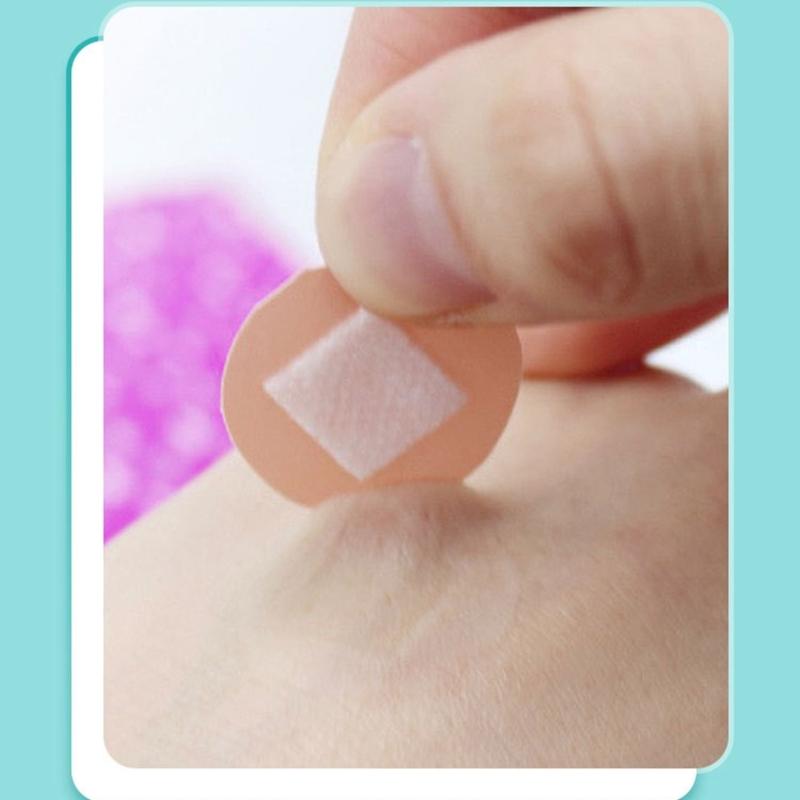 100Pieces/box Medical Ok Bandages Round Cartoon Band-aid Cute Hemostatic Patchs for Girls Boys Children Woundplast
