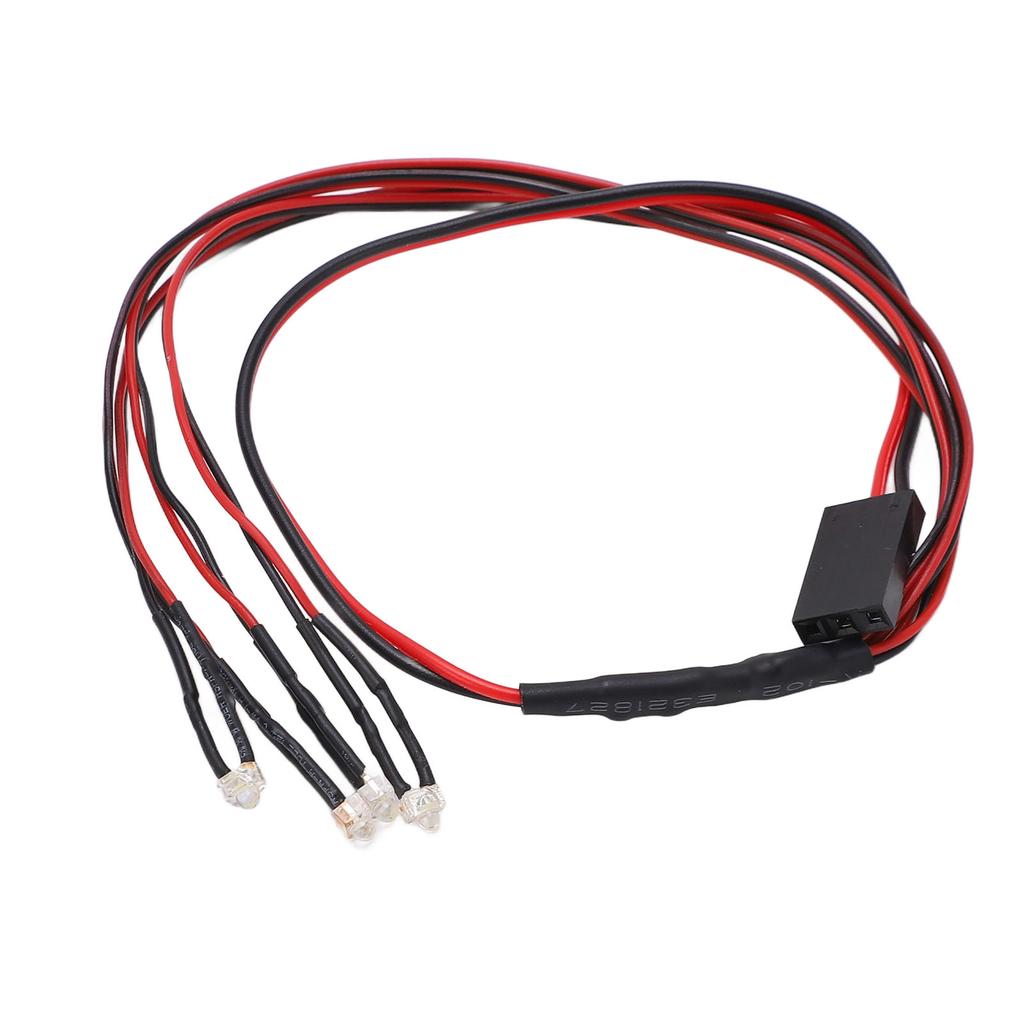 Luz LED 4LED 335mm RC Faróis Noturnos LED para Axial Scx24 124 118 Carro RC FaróisQuadrado